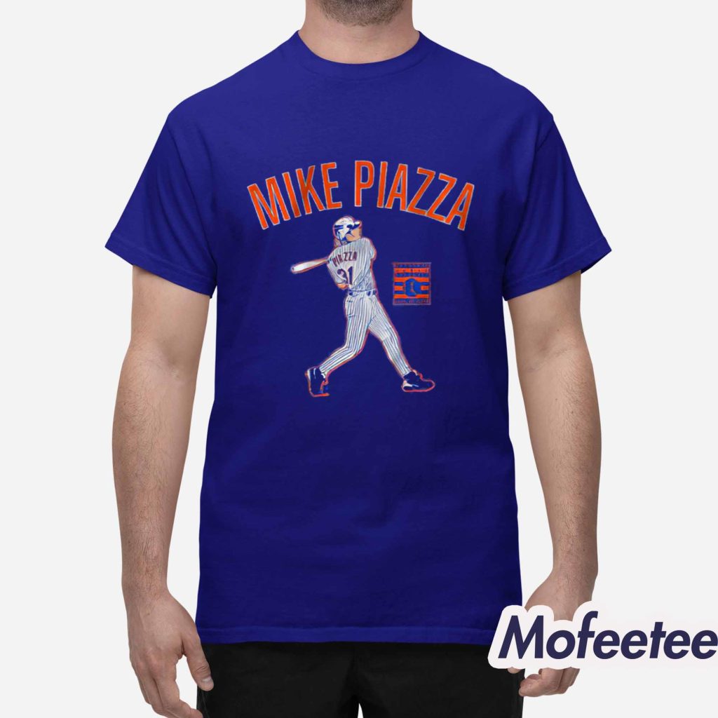 Mike Piazza Slugger Swing Shirt 1