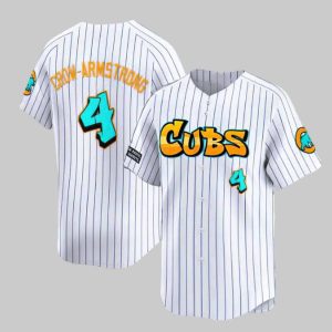 Cubs Graffiti White Stripe 2025 Jersey 1