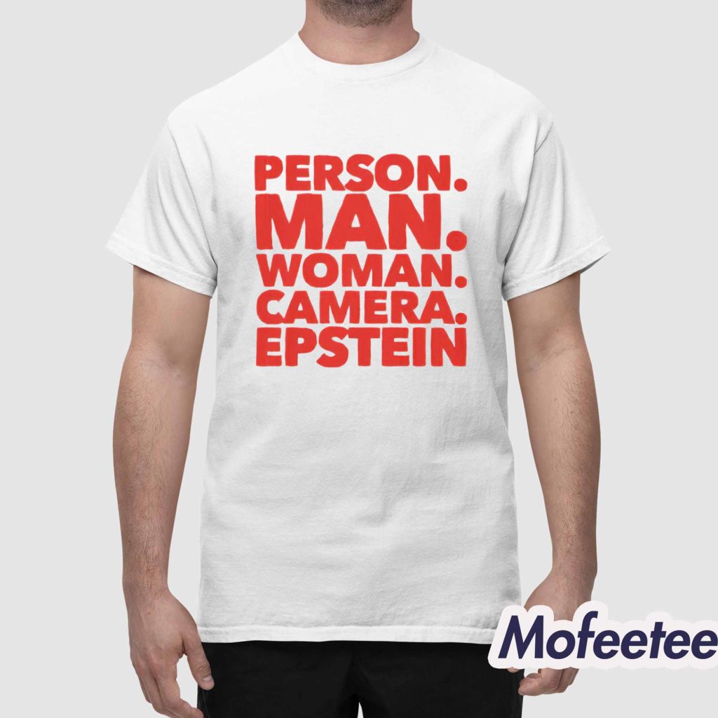 Person Man Woman Camera Epstein Shirt 1