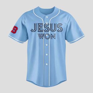 Bisons Jesus Won Special Edition Baseball Jersey 2