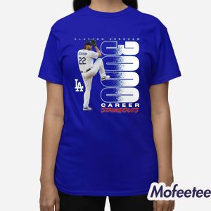 Clayton Kershaw 3000 Career Strikeouts Shirt 3