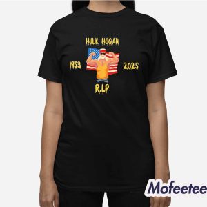 Original Hulk Hogan RIP 1953 2025 American Flag Shirt 3