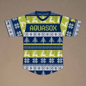 AquaSox Christmas In July Theme Jersey Night Jersey 2025 Giveaway 2