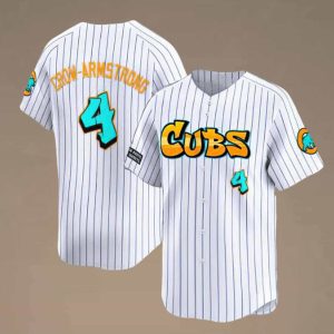 Cubs Graffiti White Stripe 2025 Jersey 2