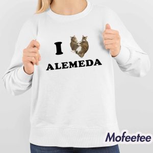 I Love Alameda Cat Shirt 4