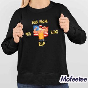 Original Hulk Hogan RIP 1953 2025 American Flag Shirt 4