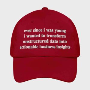 Ever Since I Was Young I Wanted To Transform Unstructured Data Into Actionable Business Insights Hat 2