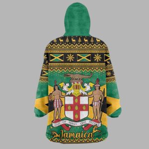 Afro-Jamaicans Merry Christmas Wearable Blanket Hoodie 2 Afro Jamaicans Merry Christmas Wearable Blanket Hoodie 3