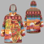African Christmas Wearable Blanket Hoodie