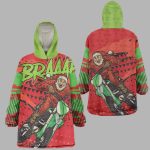 Afro Santa Braaap Wearable Blanket Hoodie