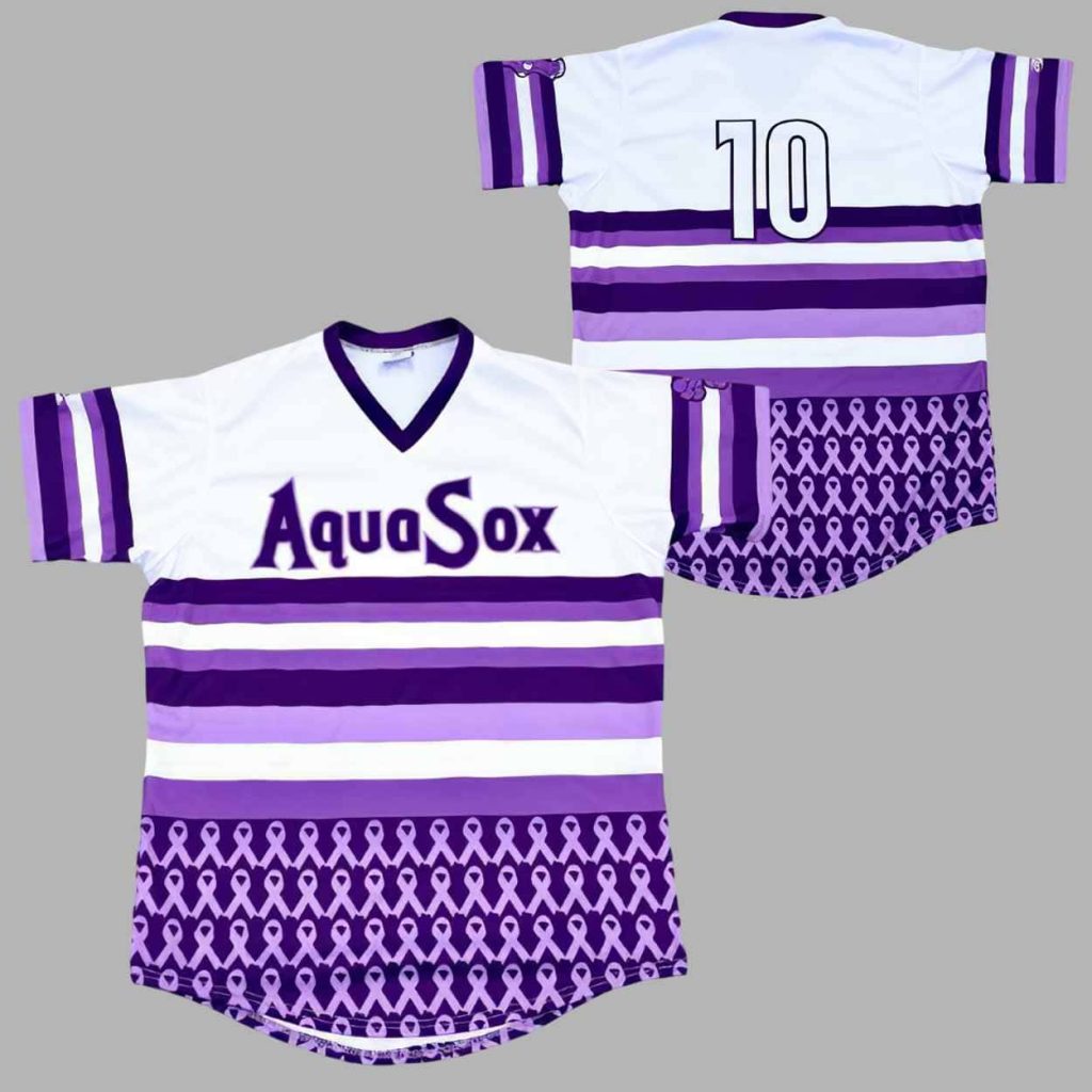 AquaSox Stand Up For Cancer Night 2025 Jersey 1