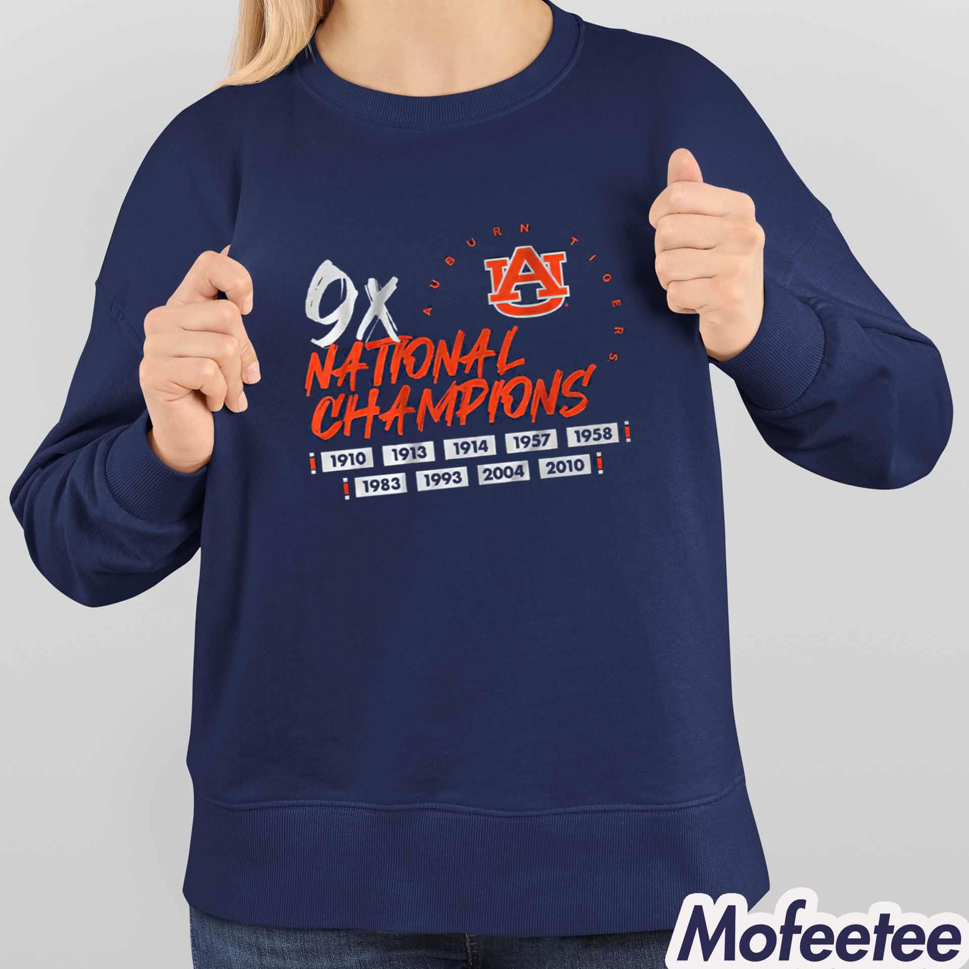 Auburn Football Nine Time National Champions Shirt Auburn Football Nine Time National Champions Shirt