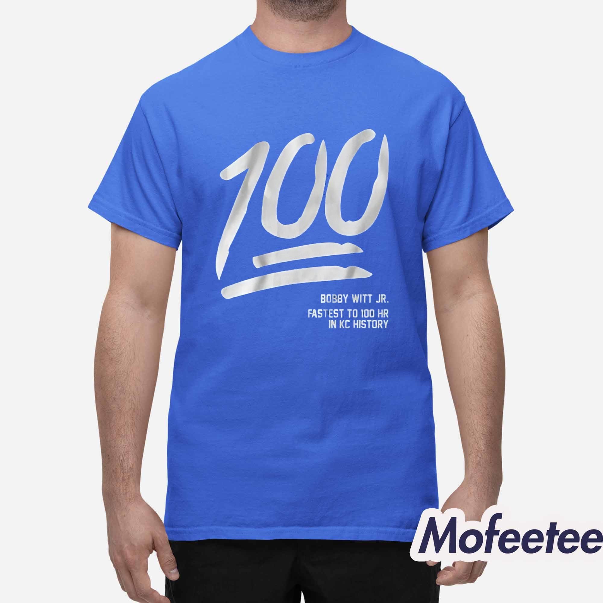 Bobby Witt Jr Fastest To 100 Hr In KC History Shirt Bobby Witt Jr Fastest To 100 Hr In KC History Shirt