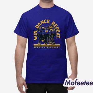Seattle Baseball Win Dance Repeat 2025 Shirt 1