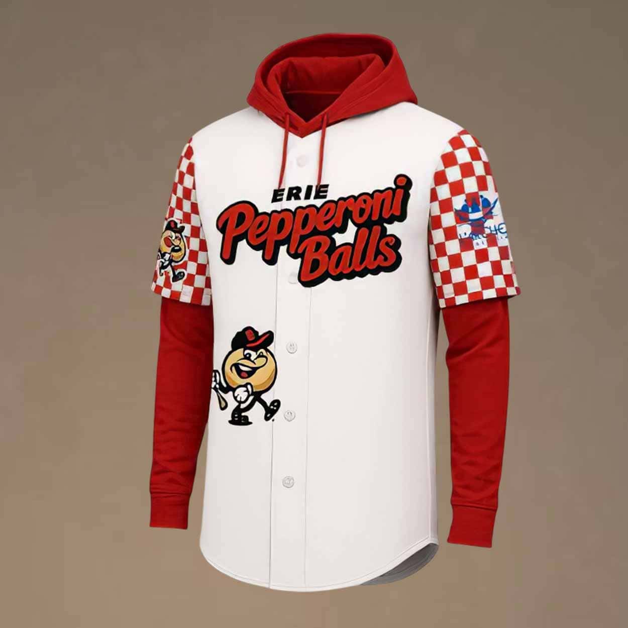 Erie SeaWolves Pepperoni Balls Jersey Hoodie 2025 Giveaway Erie SeaWolves Pepperoni Balls Jersey Hoodie 2025 Giveaway