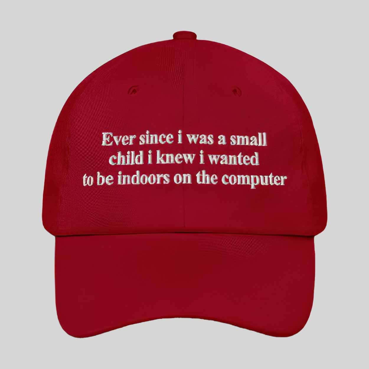 Ever Since i Was Little i Knew i Wanted To Be Indoors On A Computer Hat 1 Ever Since i Was Little i Knew i Wanted To Be Indoors On A Computer Hat 1