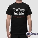 Kevin Watson Too Busy To Hate Spending My Time Making Moves Outrank Shirt