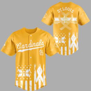 2025 Cardinals x Pediatric Cancer Awareness Jersey 2