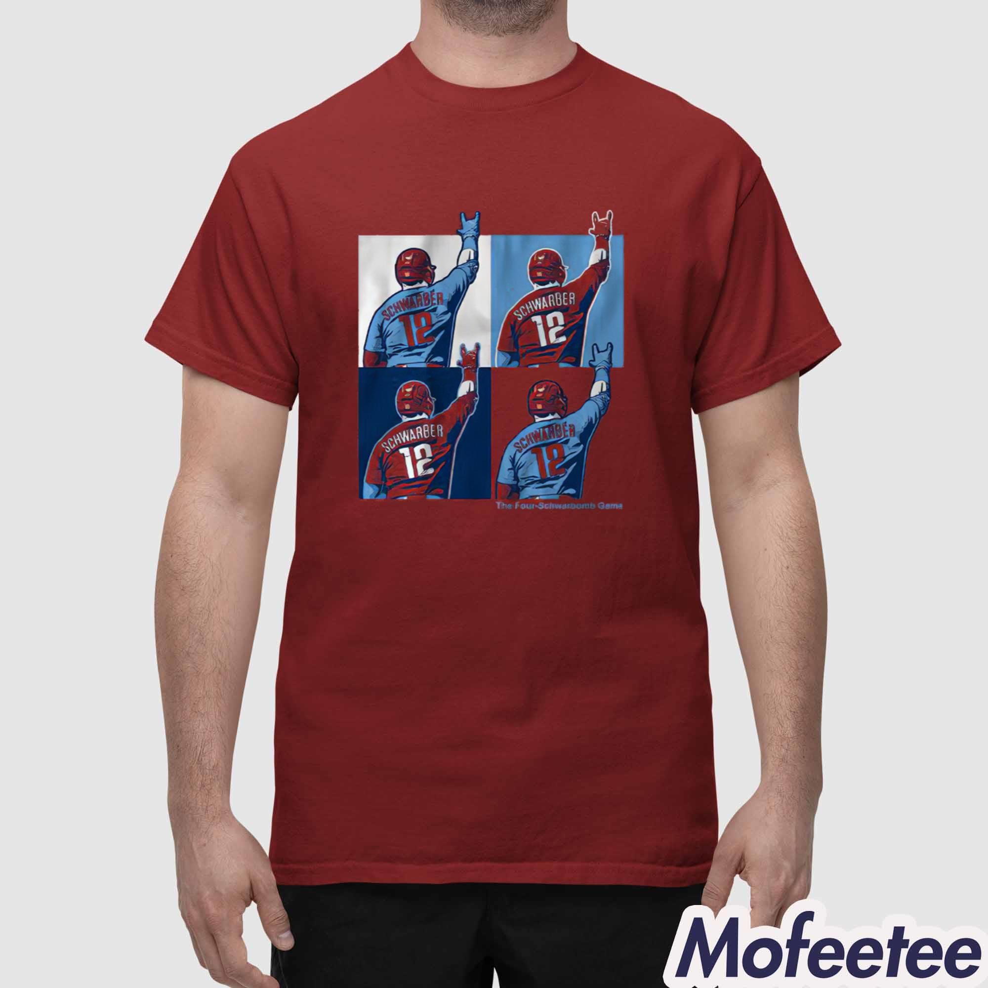 Kyle Schwarber The Four-Schwarbomb Game Shirt Kyle Schwarber The Four-Schwarbomb Game Shirt
