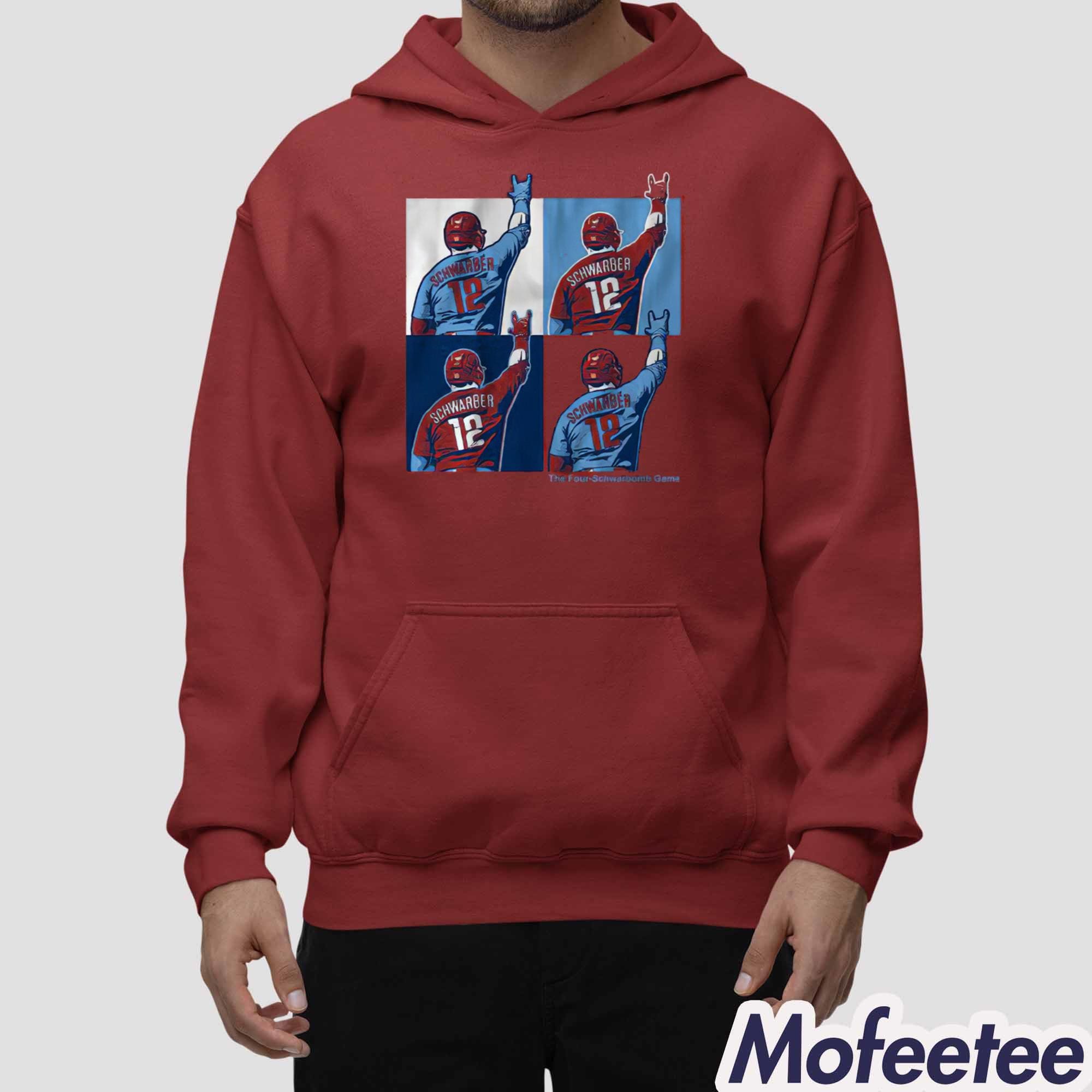 Kyle Schwarber The Four-Schwarbomb Game Shirt Kyle Schwarber The Four-Schwarbomb Game Shirt