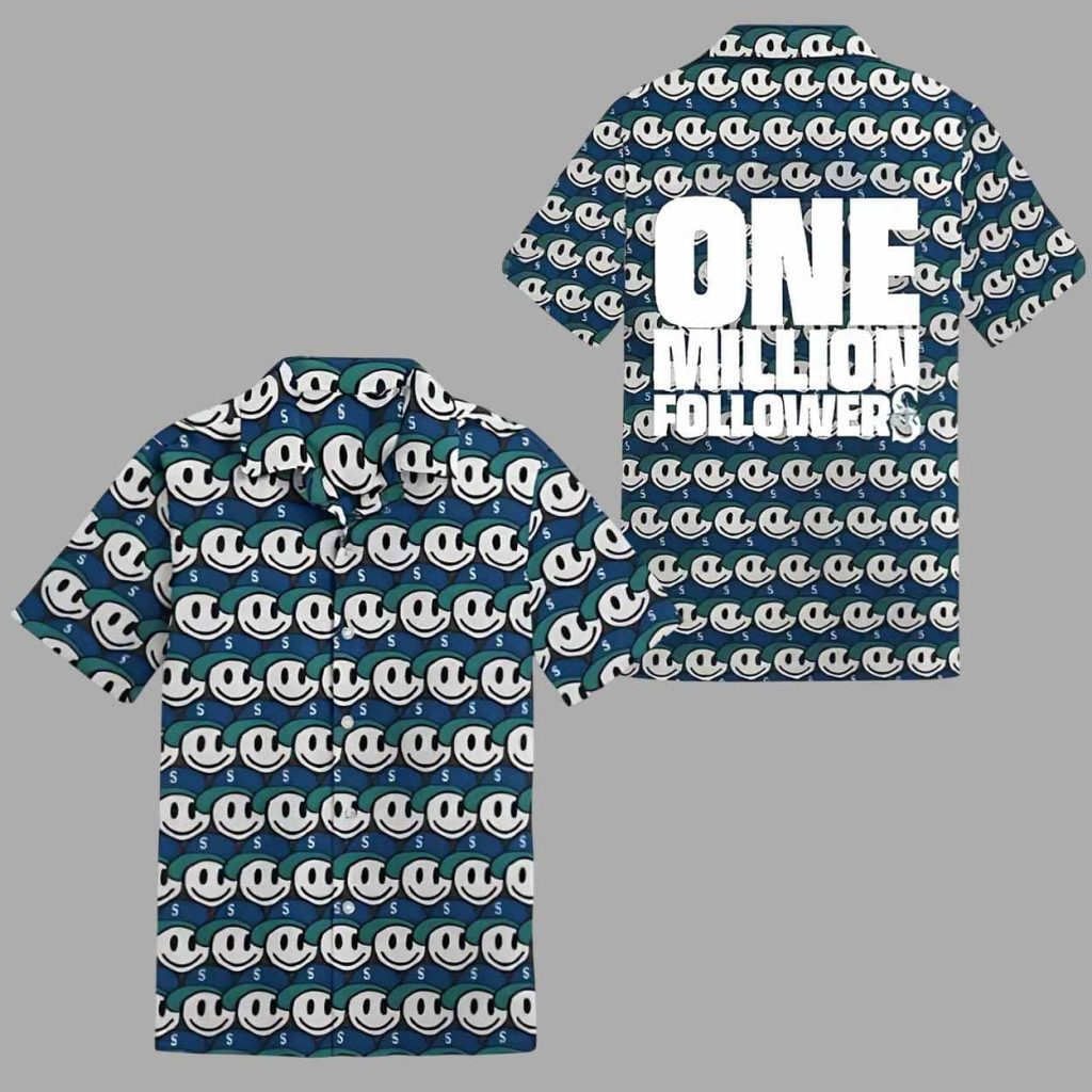 Mariners One Million Followers Hawaiian Shirt 1
