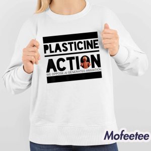 Plasticine Action We Oppose Ai Generated Animation Shirt 4