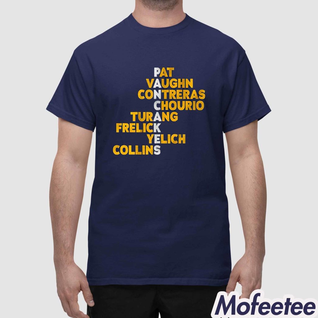 Milwaukee Brewers Pancakes Pat Vaughn Contreras Chourio Turang Frelick Yelich Collins Shirt 1