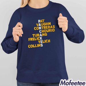 Milwaukee Brewers Pancakes Pat Vaughn Contreras Chourio Turang Frelick Yelich Collins Shirt 4