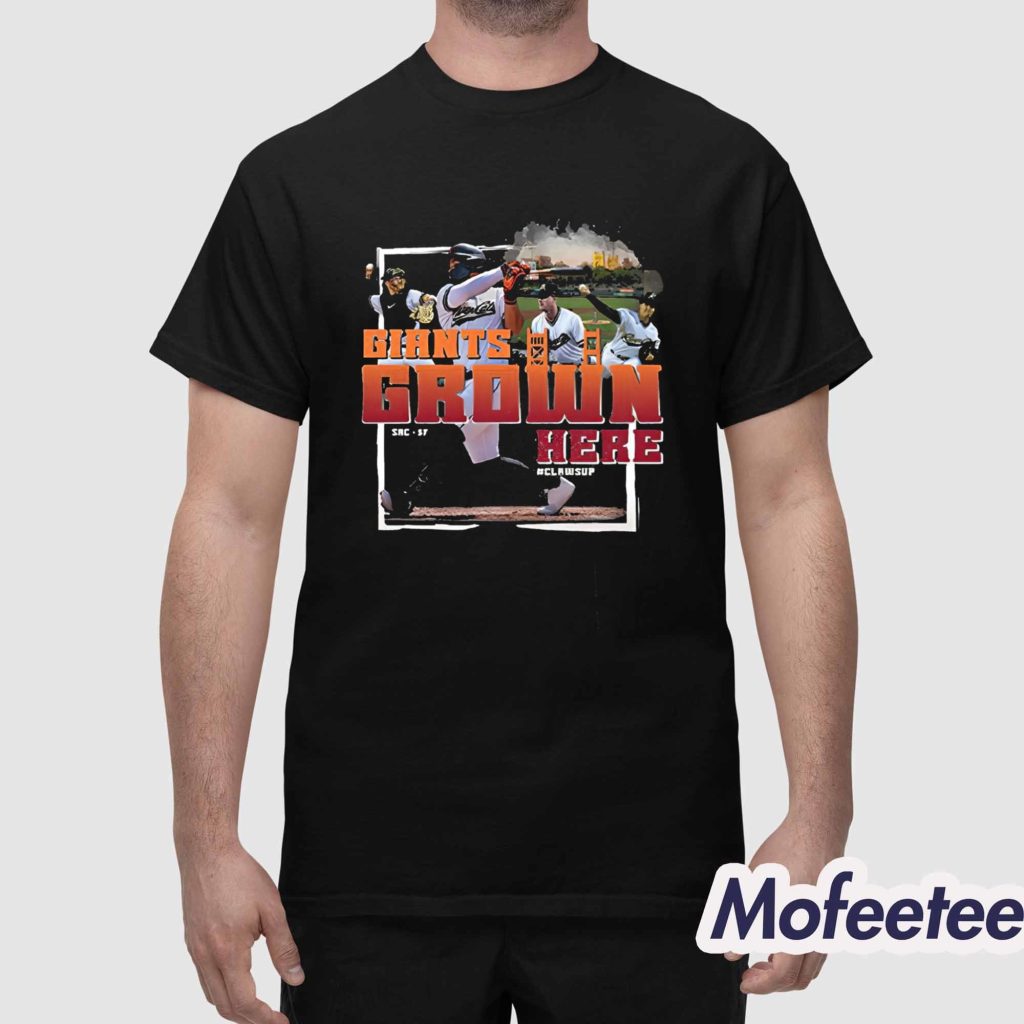 River Cats Giants Grown Here Shirt 2025 Giveaway 1
