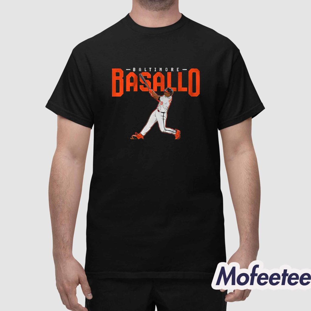 Samuel Basallo Slugger Swing Shirt 1