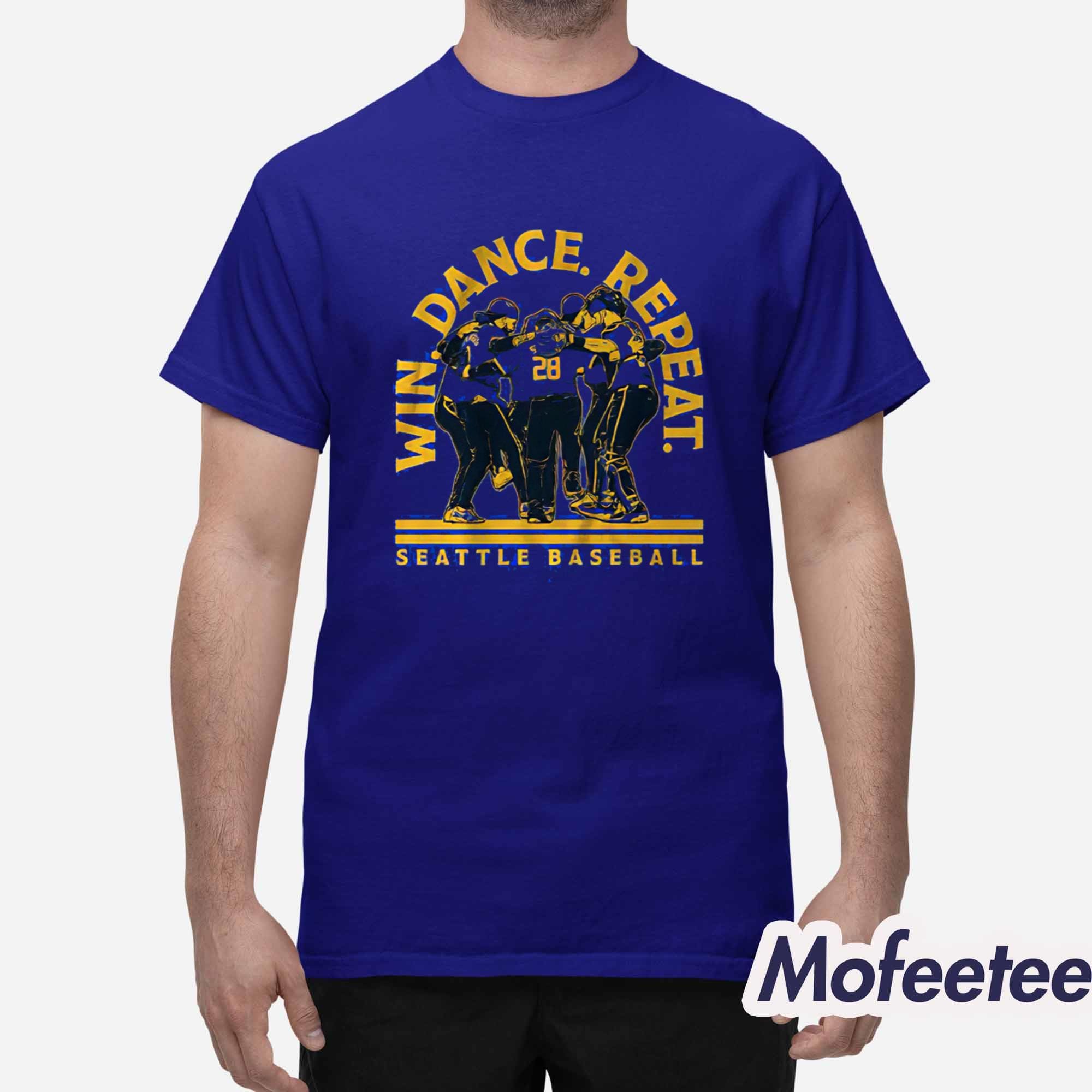Seattle Baseball Win Dance Repeat 2025 Shirt Seattle Baseball Win Dance Repeat 2025 Shirt