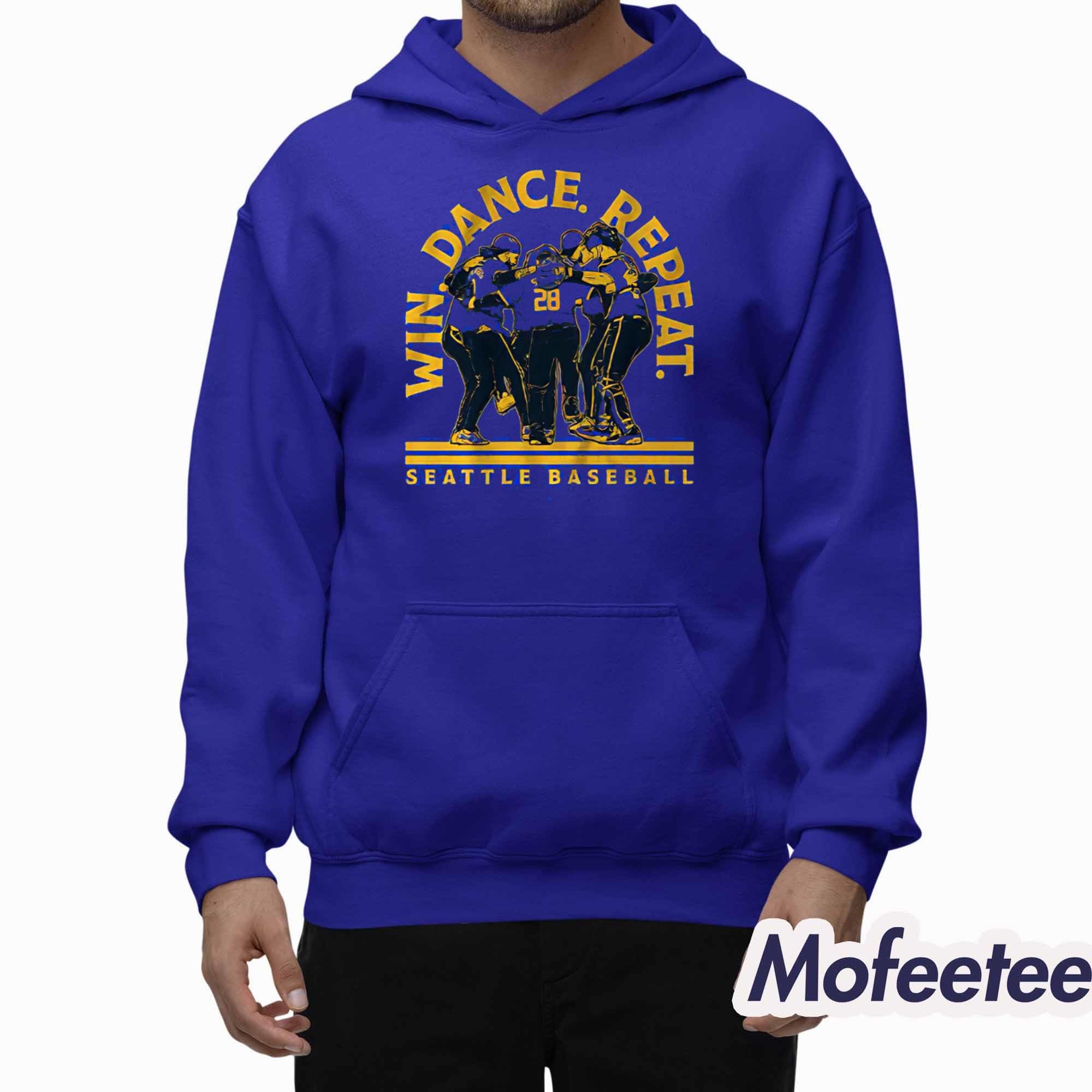 Seattle Baseball Win Dance Repeat 2025 Shirt Seattle Baseball Win Dance Repeat 2025 Shirt