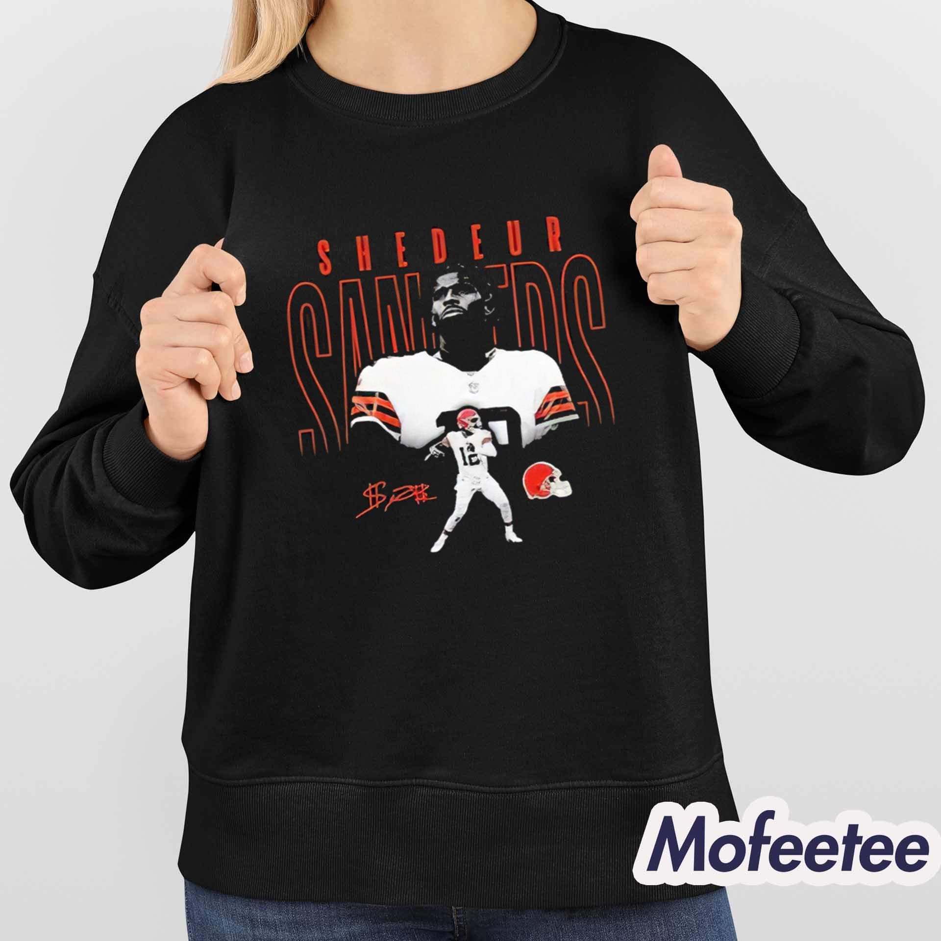 Shedeur Sanders Browns Black Humble Shadow Player Shirt Shedeur Sanders Browns Black Humble Shadow Player Shirt