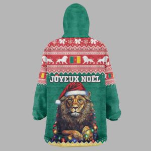 Lion African Santa Cameroon Christmas Wearable Blanket Hoodie 3