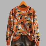 Women's Retro Halloween Graphic Sweatshirt