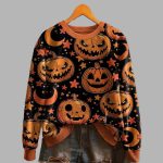Women's Retro Halloween Pumpkin Sweatshirt