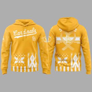 2025 Cardinals x Pediatric Cancer Awareness Month Hoodie 2