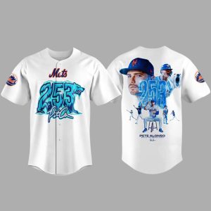 Mets Pete Alonso Hits Home Run 253 2025 Jersey 3
