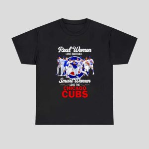 Real Women Love Baseball Smart Women Love The Chicago Cubs 2025 Shirt 1