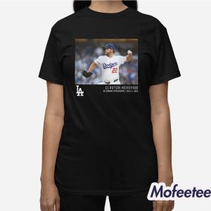 Los Angeles Baseball Clayton Kershaw 3K Career Strikeouts Micro Moments Shirt 3