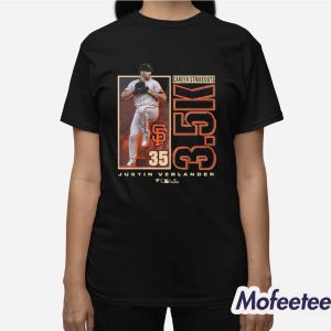 San Francisco Baseball Giants Justin Verlander 3,500 Career Strikeouts Shirt 2 San Francisco Baseball Giants Justin Verlander 3500 Career Strikeouts Shirt 3