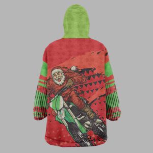 Afro Santa Braaap Wearable Blanket Hoodie 3