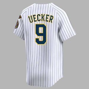 Brewers Honoring Mr Baseball Bob Uecker 2025 Jersey 3