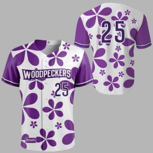 Woodpeckers Purple Paint the Park Jersey 2025 Giveaway 1