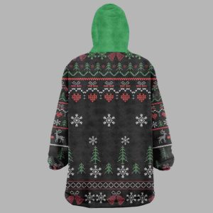 Santa Claus African Christmas Wearable Blanket Hoodie 2 Santa Claus African Christmas Wearable Blanket Hoodie 3