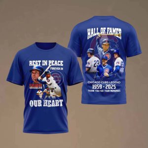 Ryne Sandberg Rest In Peace Our Heart Hall Of Fame Shirt 2