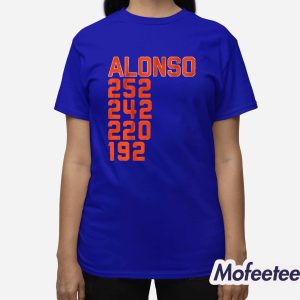 Pete Alonso New York Home Run List Shirt 3