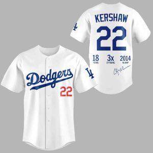 Clayton Kershaw Thanks For The Legendary Memories 2025 Jersey 1