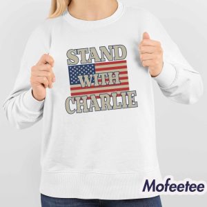 Stand with Charlie Kirk American Flag Shirt 4