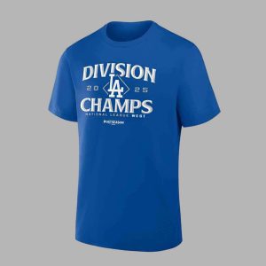 Dodgers 2025 NL West Division Champions Shirt 2